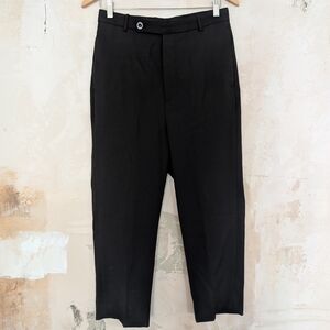 Totokaelo Archive Black Wool Blend Cropped Trousers